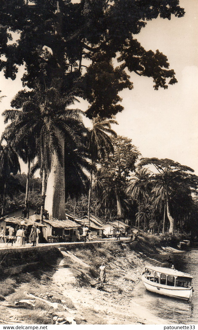 GABON LAMBARENE CARTE PHOTO DENTELEE PM - Gabon