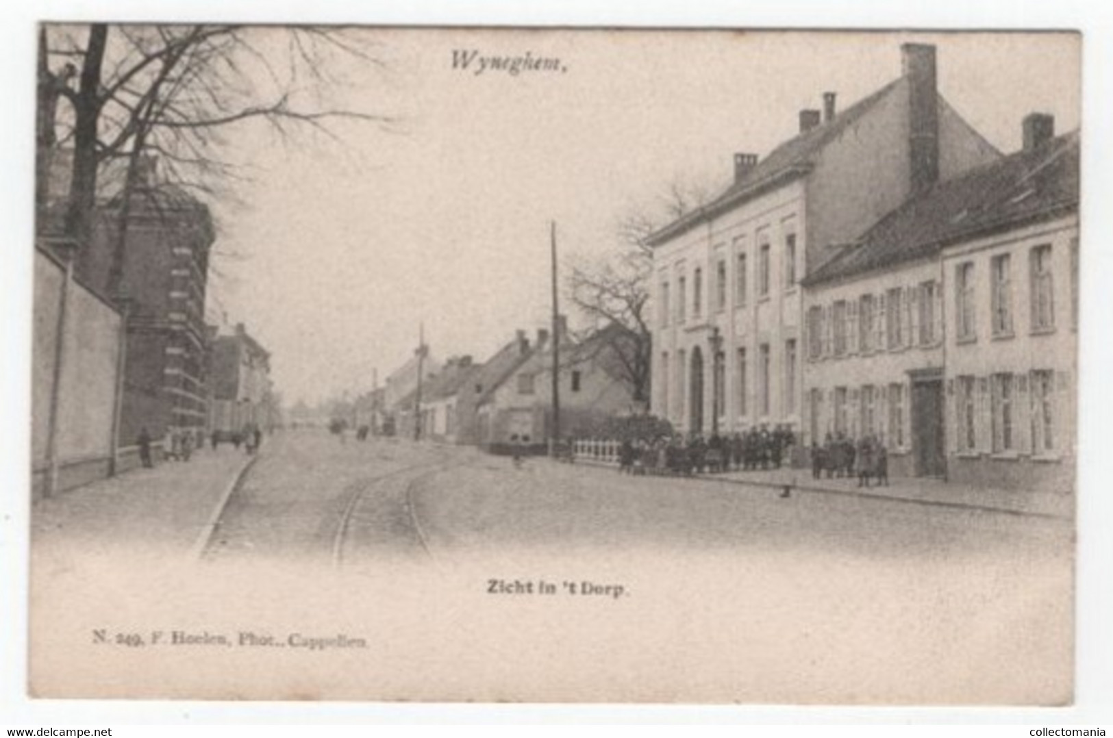 1 Oude Postkaart Wijnegem  Zicht In Het Dorp  Edit. Hoelen   1902 - Wijnegem