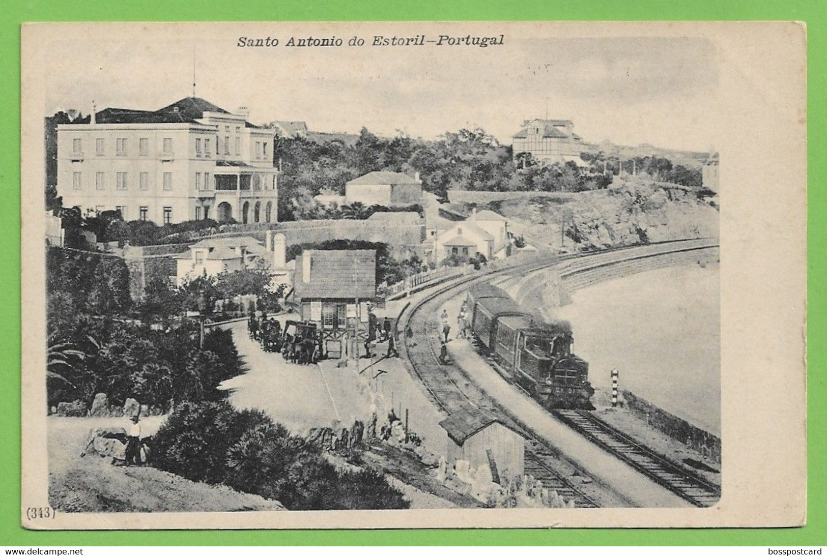 Estoril - Estação Caminho De Ferro - Locomotiva - Railway Station - Train - Chemin De Fer Gare (F. A. Martins) Portugal - Beja