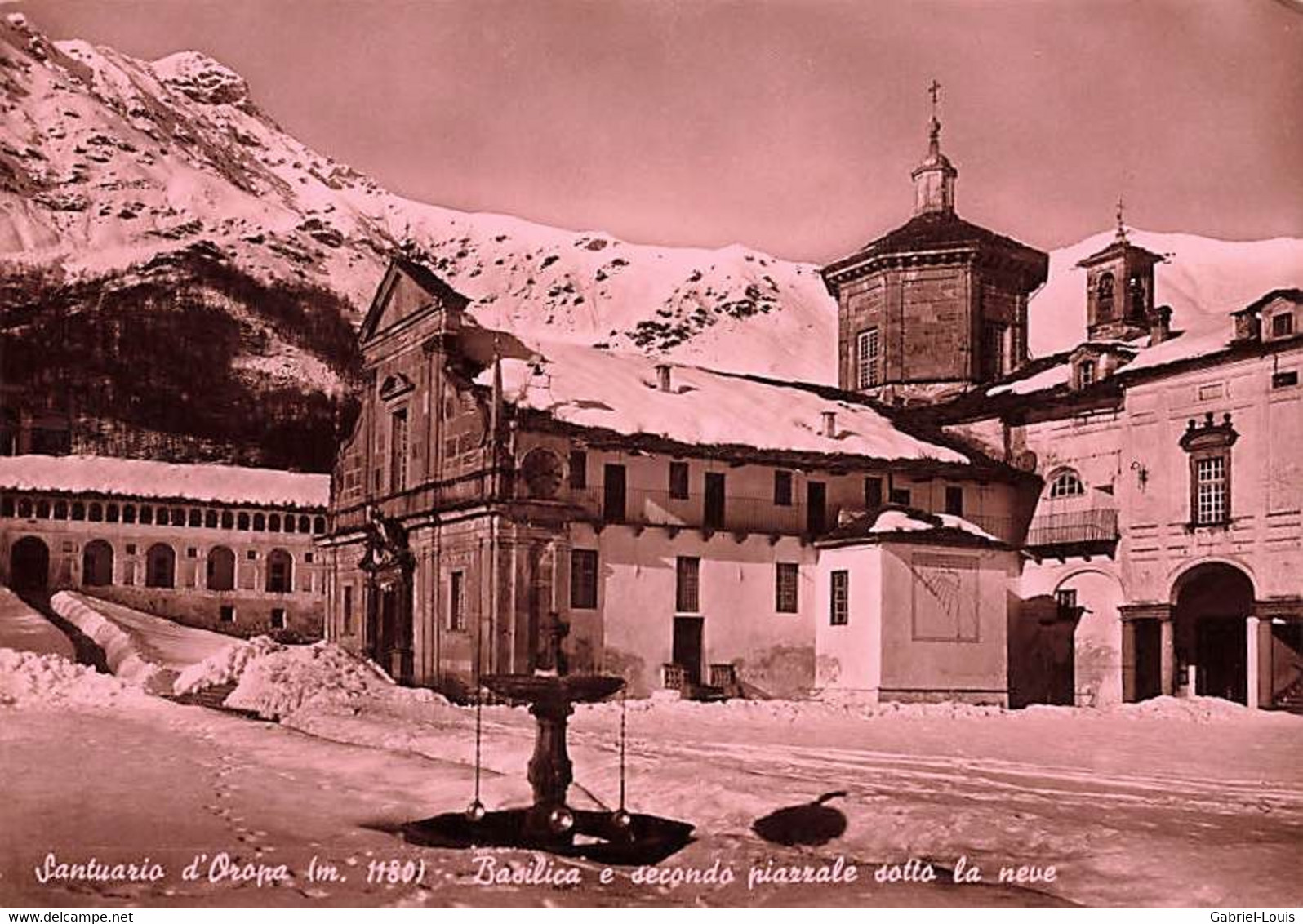 Santuario D'Oropa Basilica E Secondo Piazzale (10 X 15 Cm) - Biella