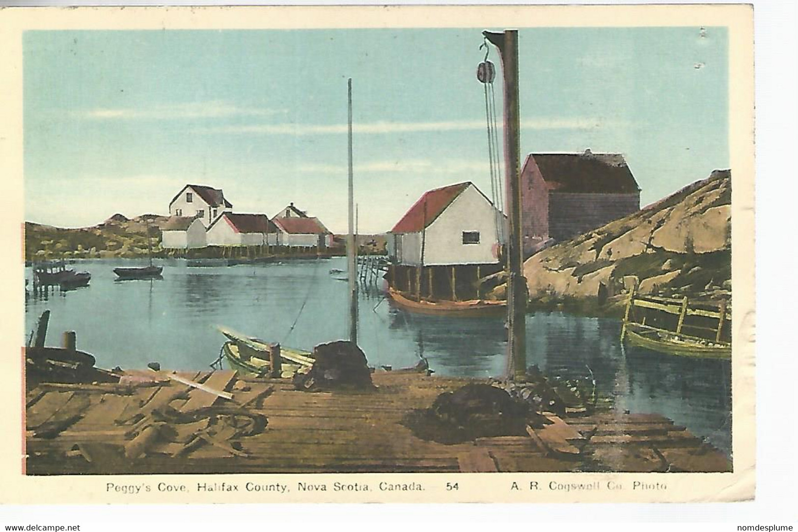 57225) Canada Peggy's Cove Near Halifax NS Censor Postmark Cancel 1940 - Halifax