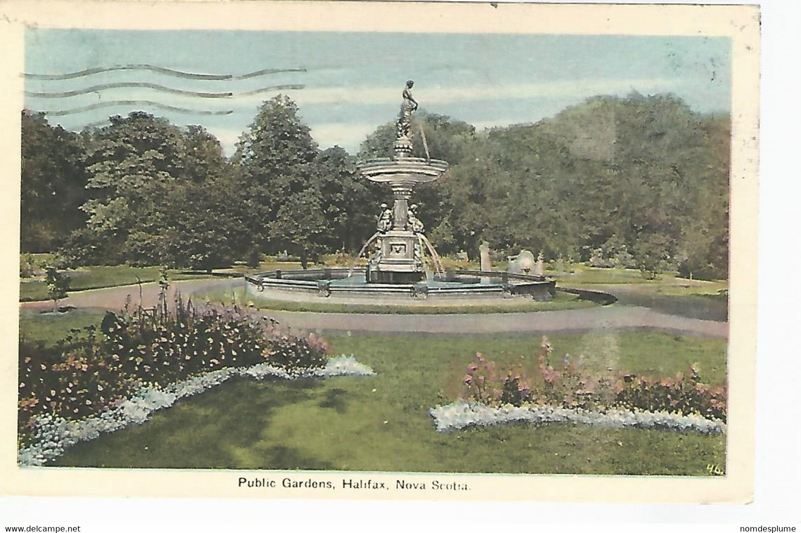 57226) Canada Public Garden Halifax NS Censor Postmark Cancel 1941 - Halifax