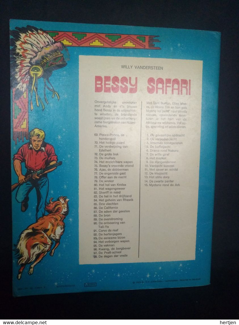 Bessy 98 - De Degen Der Vrede  - W. Vandersteen - Bessy