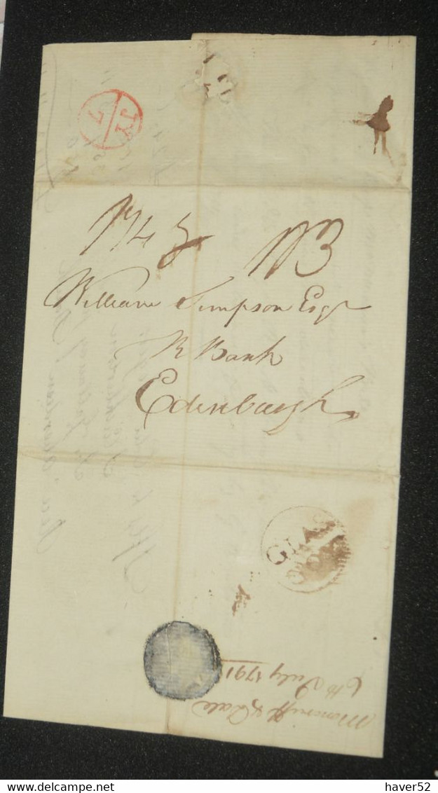 Cover With SCOTS BISHOP Mark 1791 -  With Content - RRR!!! - Post & Go (automatenmarken)
