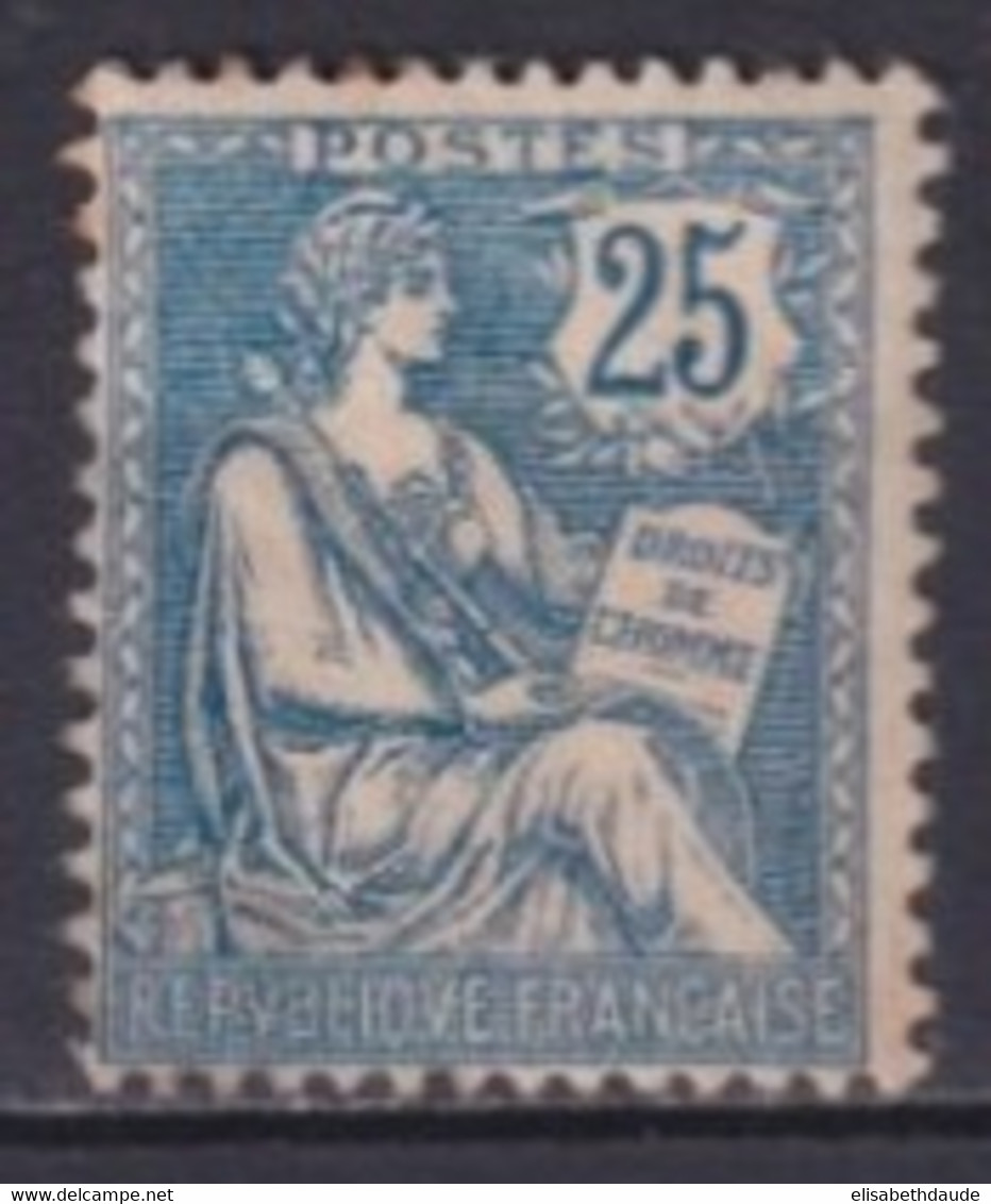 MOUCHON RETOUCHE - 1902 - YVERT N° 127 * MH DEFECTUEUX (AMINCI)- COTE = 120 EUR. - 1900-02 Mouchon