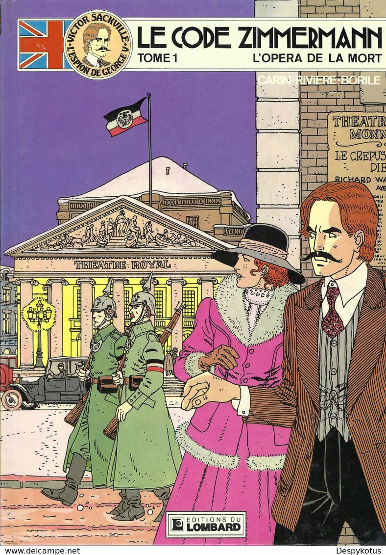 Vasco - Tome 1 - Le Code Zimmermann - L'opéra De La Mort - CARIN RIVIERE BORILE - Lombard 1986 - Edition Originale - Victor Sackville