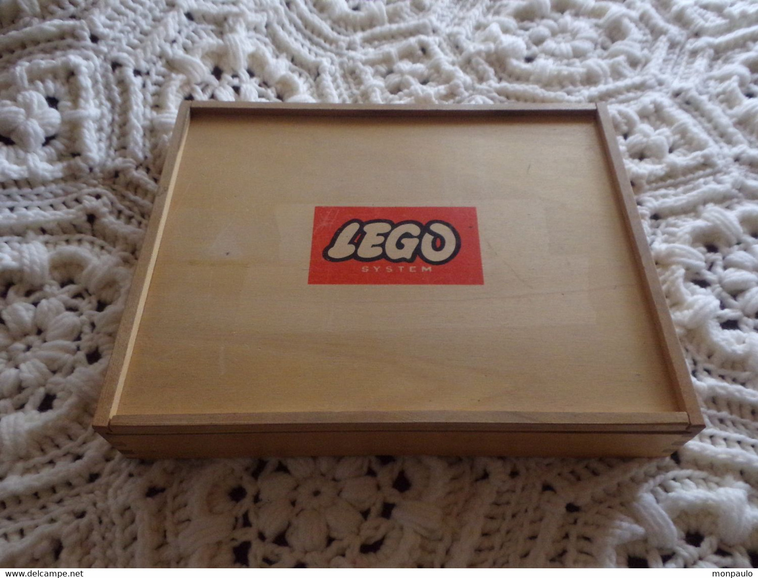 Boîte de rangement LEGO vintage rouge 4 compartiments avec poignée de  transport plateau 1972 affichage