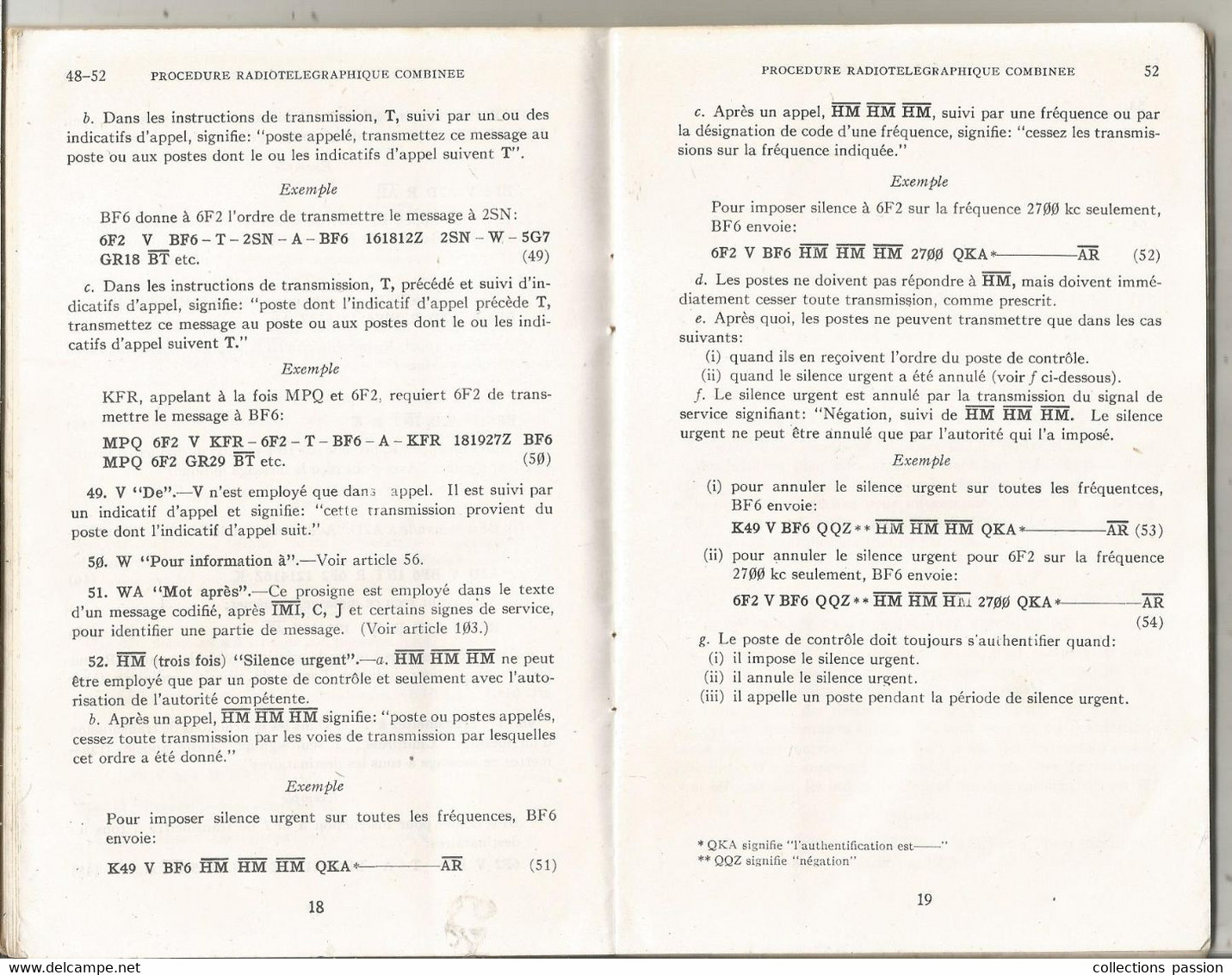 livre,militaria,procédure radiotélégraphique combinée, CCBP1,réservé personnel militaire,1944, 51 pages,frais fr 3.75 e