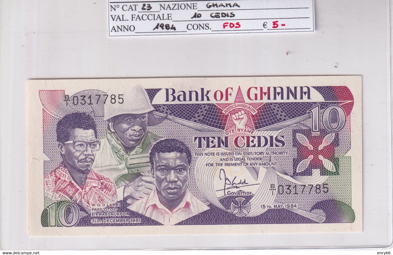 GHANA 1984 10 CEDIS P23 - Ghana