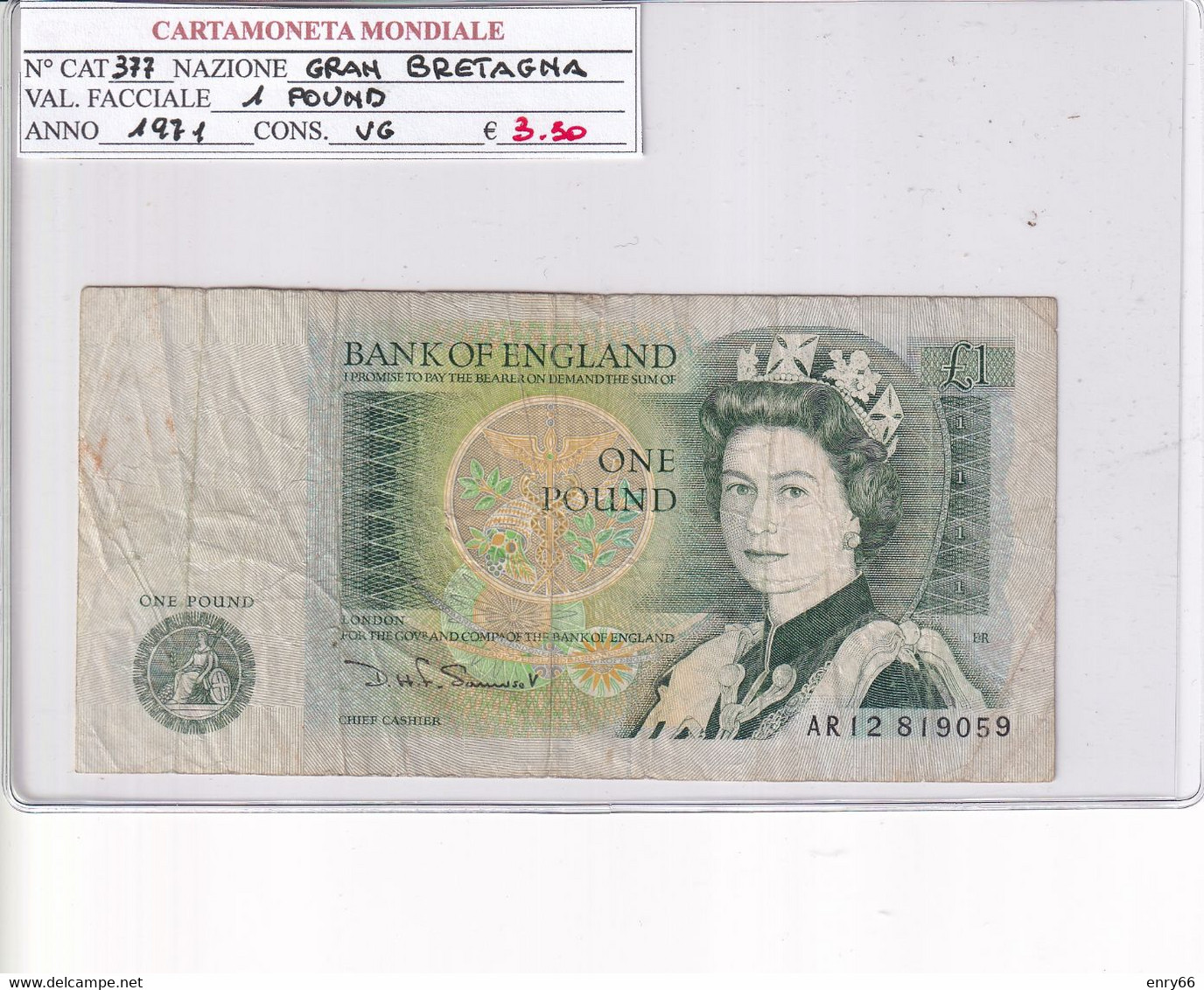 GRAN BRETAGNA 1970-82 1 POUND P377 - 1 Pound