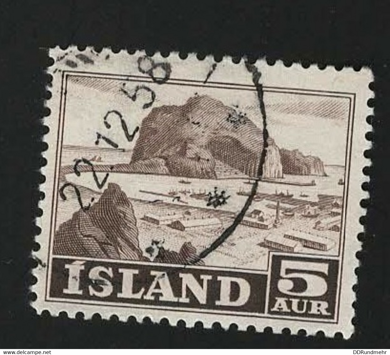 1954 Vestmannaeyjar Harbor Michel IS 296 Stamp Number IS 257 Yvert Et Tellier IS 254 Used - Usados