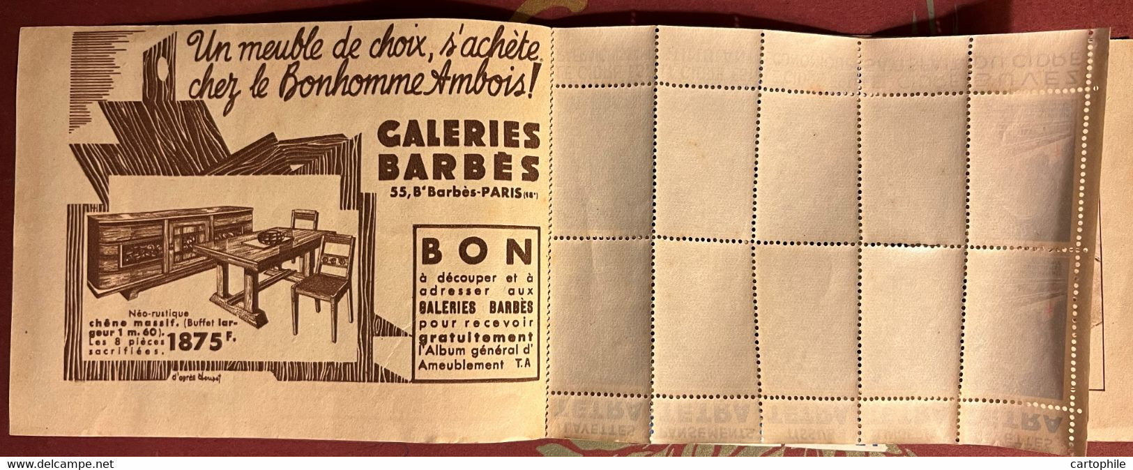 Carnet De 11 Timbres Antituberculeux (sur 20) - 1919/1939 - Pub Banania Cidre - Antituberculeux