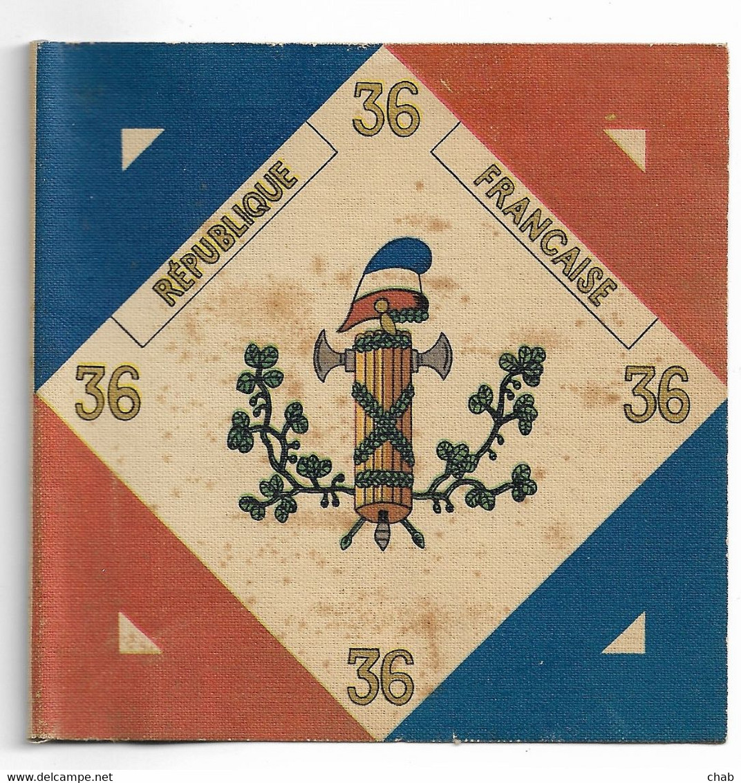 Trés Ancien, Petit Drapeau "matiére Rigide Tissée" -pas  Connaisseur --Bonnet Phrygien - Militaria - Document Historique - Flaggen