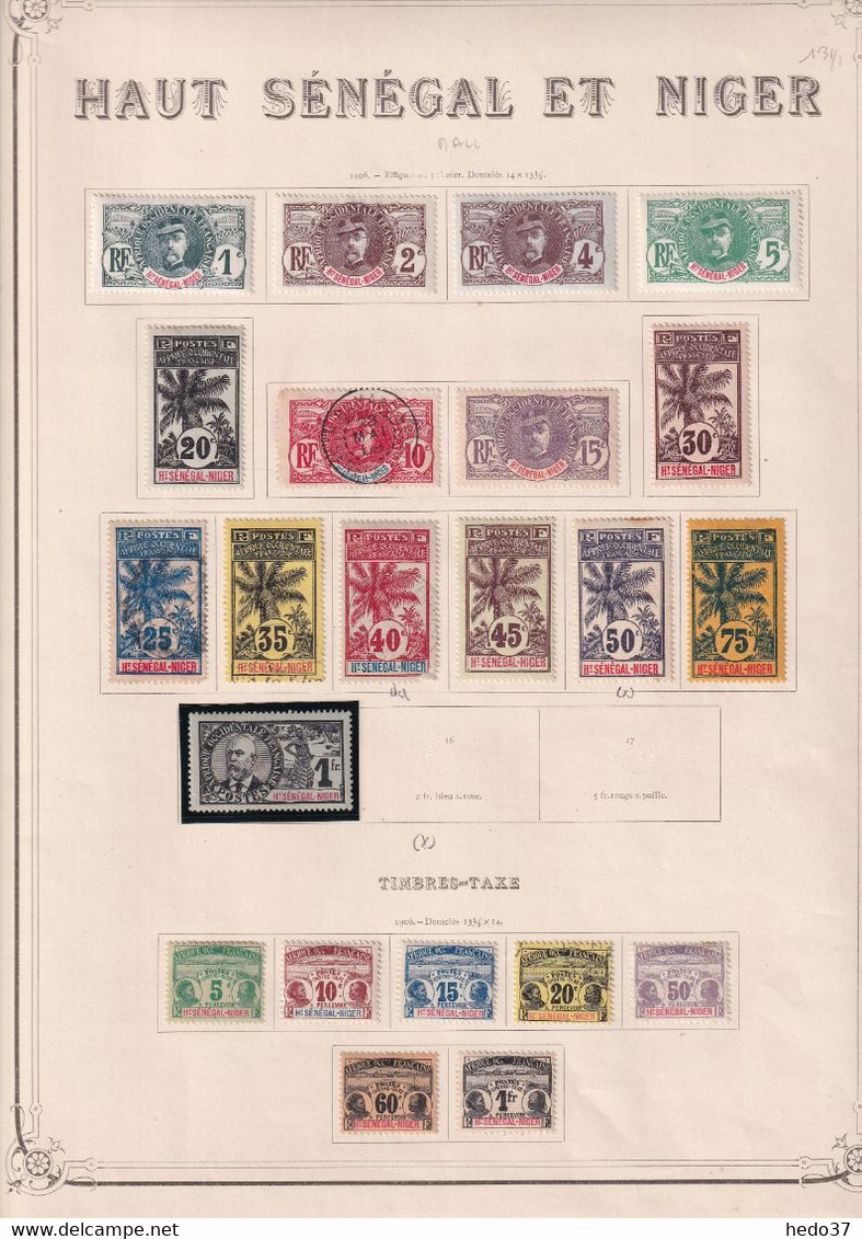 Haut Sénégal Et Niger - Collection Vendue Page Par Page - Timbres Neufs * / Oblitérés - B/TB - Ungebraucht