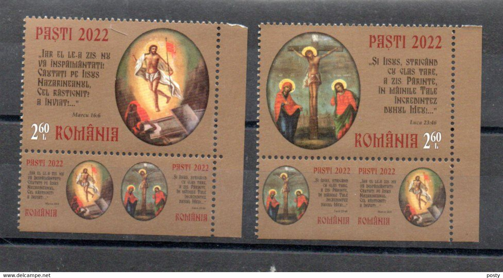 ROUMANIE - ROMANIA - 2022 - PAQUES - EASTER - OSTERN - - Unused Stamps