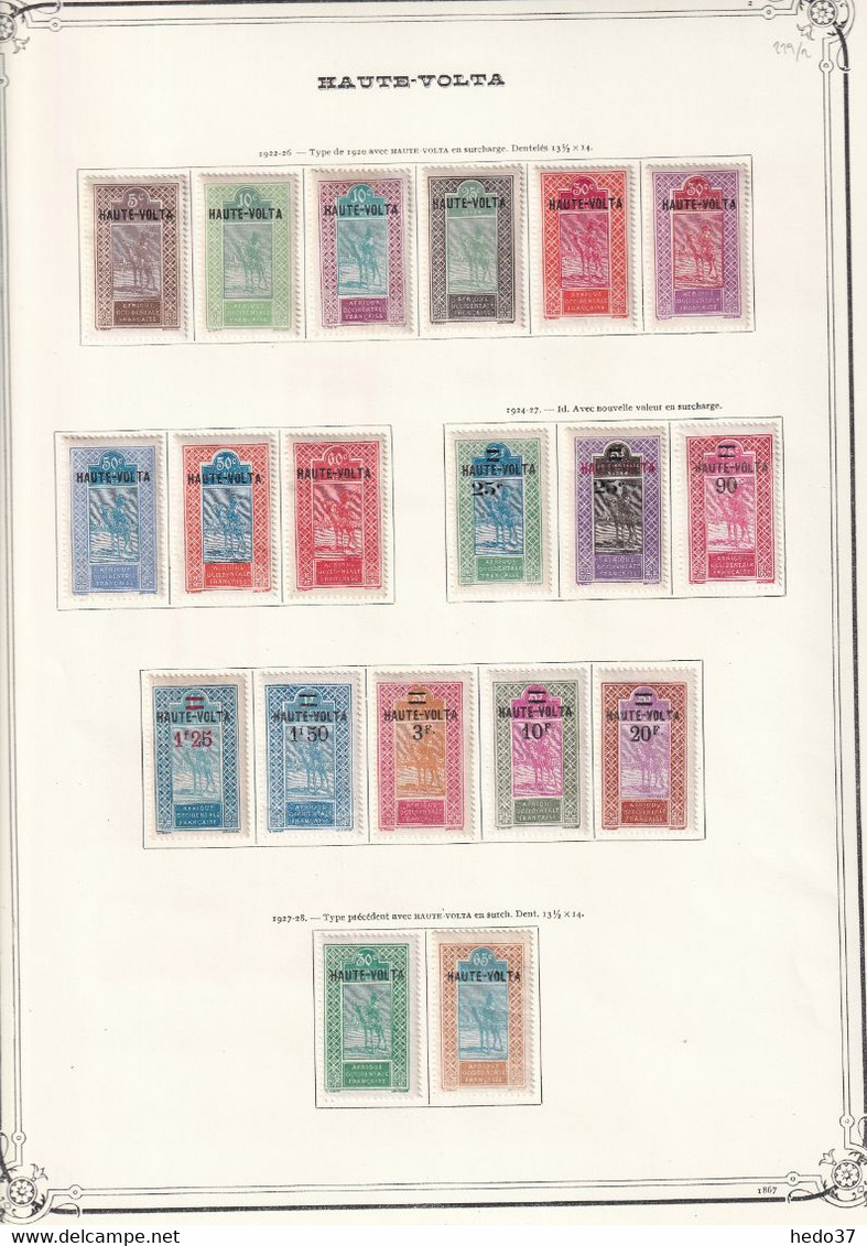 Haute Volta - Collection Vendue Page Par Page - Timbres Neufs * / Oblitérés - B/TB - Unused Stamps