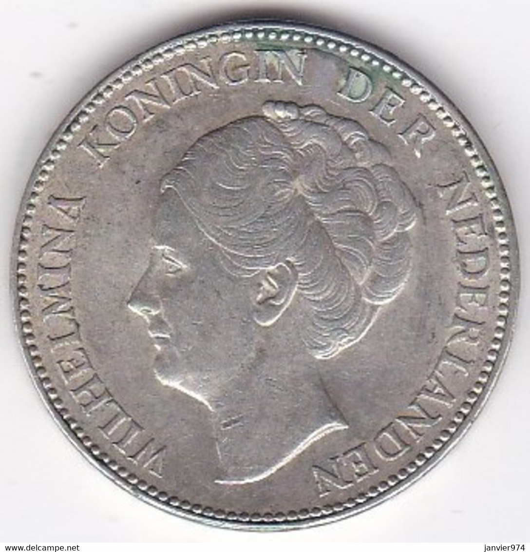 Pays-Bas 1 Gulden 1931  Wilhelmina, En Argent KM# 161 - 1 Florín Holandés (Gulden)