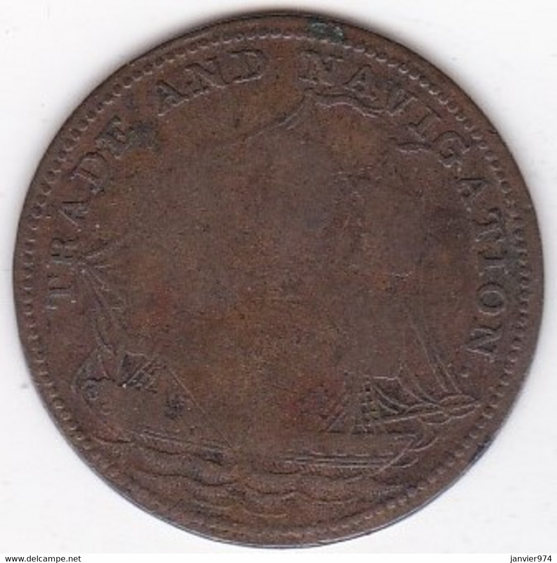 Canada Nova Scotia,  Halfpenny 1820 Token , Breton 894 - Canada