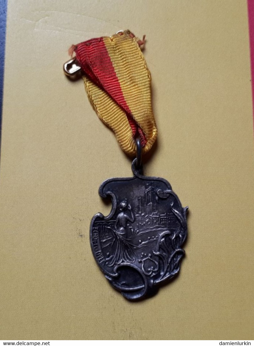 BELGIE BELGIQUE ECHO DE LA DYLE MEDAILLE DE RECONNAISSANCE UIT ERKENTELIJKHEID 1866-1956 MEVROUW FEREMANS 33/24MM - Professionnels / De Société