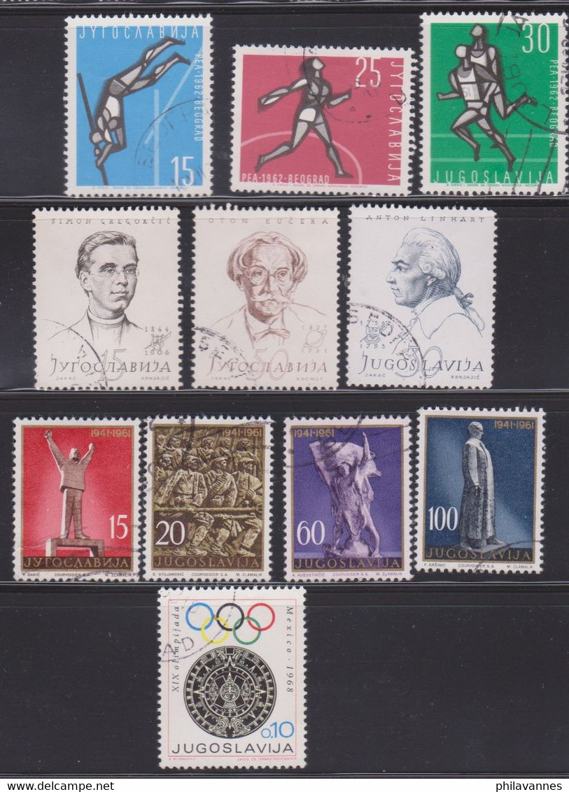 Yougoslavie, 11 Valeurs, ( 220907/16.2) - Collections, Lots & Series