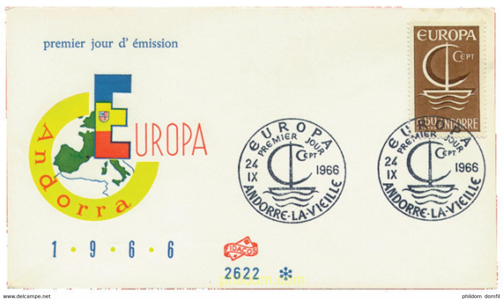 23084 MNH ANDORRA. Admón Francesa 1966 EUROPA CEPT. FRATERNIDAD Y COOPERACION - Collections