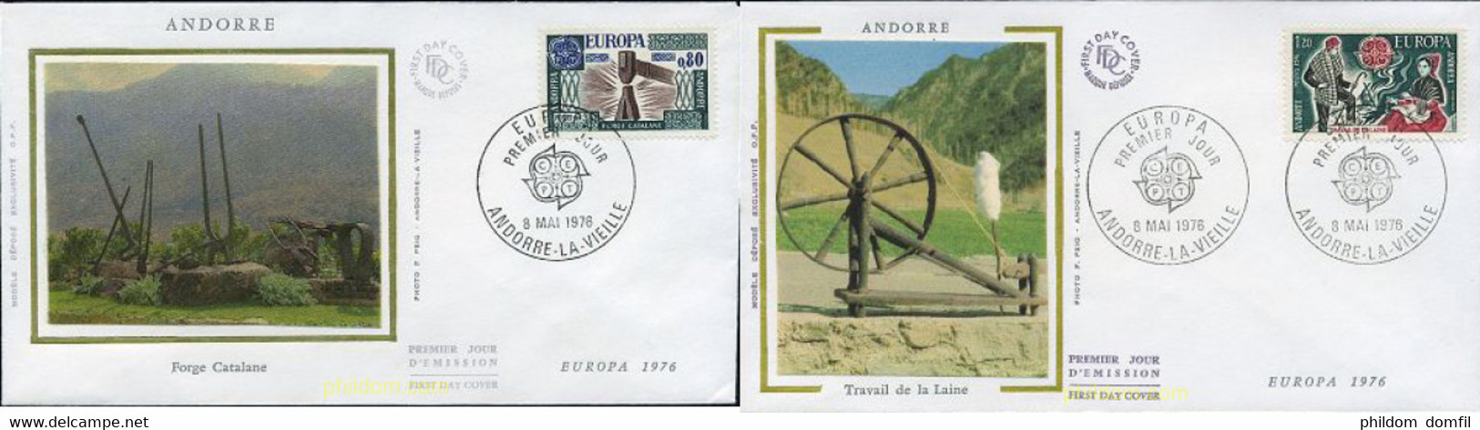 23749 MNH ANDORRA. Admón Francesa 1976 EUROPA CEPT 1976 - ARTESANIA - Collections