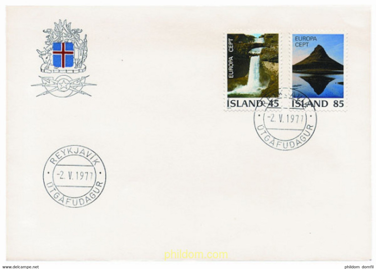 23786 MNH ISLANDIA 1977 EUROPA CEPT. PAISAJES - Verzamelingen & Reeksen