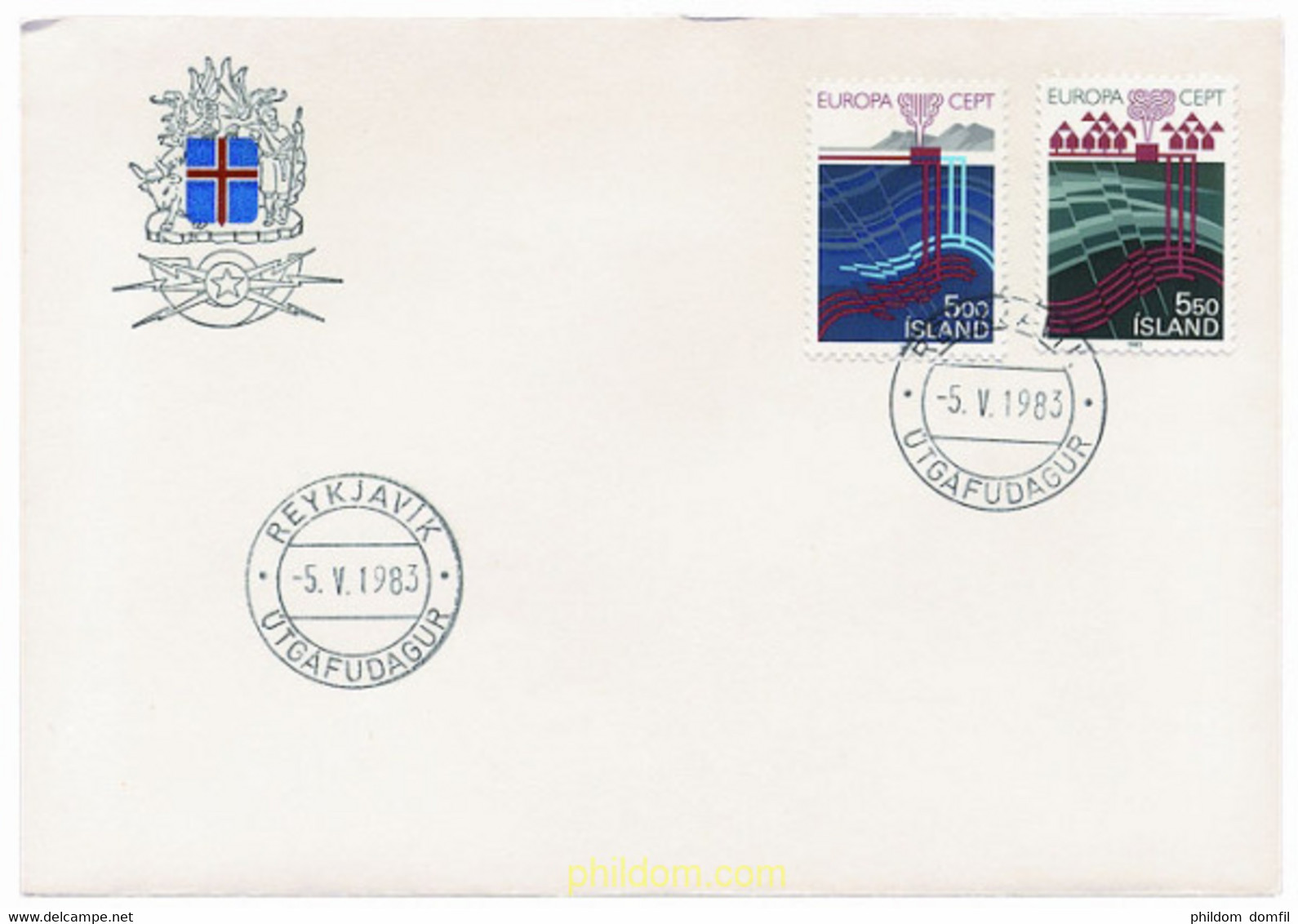 23983 MNH ISLANDIA 1983 EUROPA CEPT. GRANDES OBRAS DE LA HUMANIDAD - Collections, Lots & Series