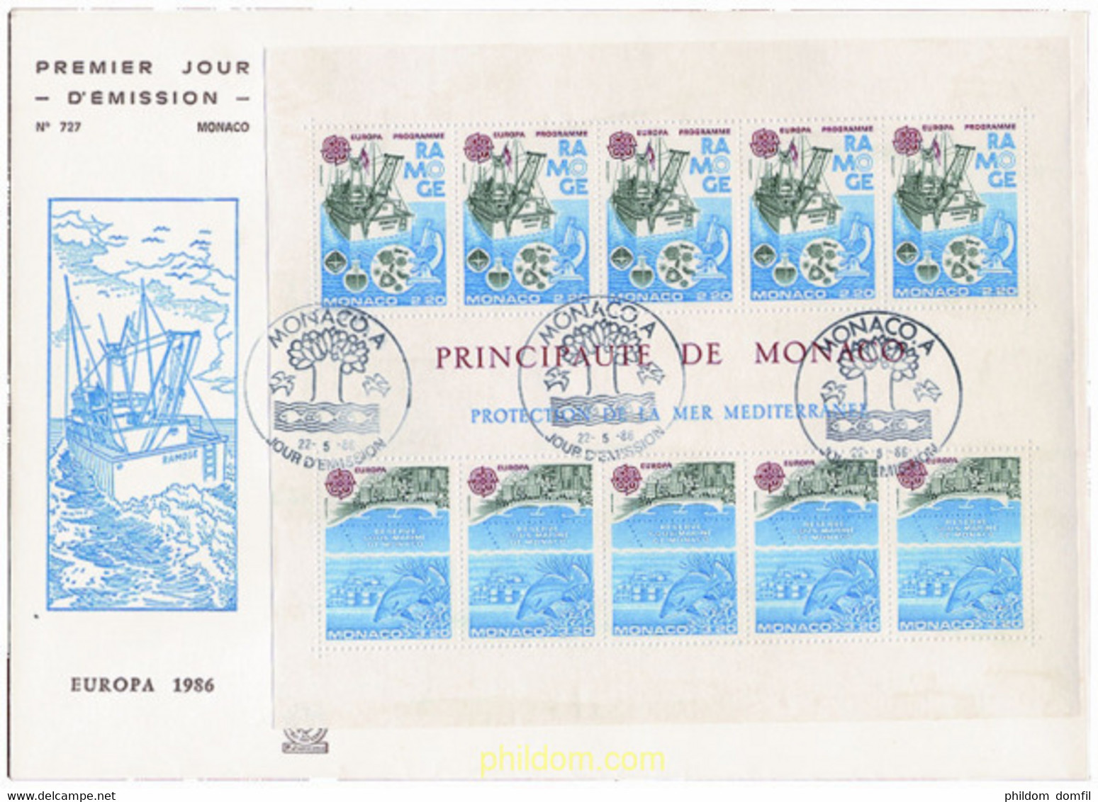 24092 MNH MONACO 1986 EUROPA CEPT. PATRIMONIO ARTISTICO Y NATURAL - Otros & Sin Clasificación