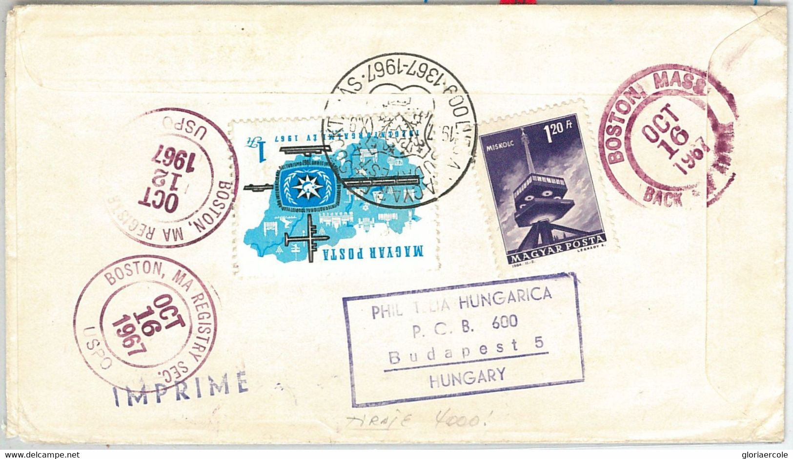 61671 - HUNGARY - POSTAL HISTORY: FDC COVER 1967 - LETTERATURE - NICE! - Ecrivains