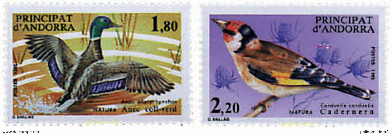 46072 MNH ANDORRA. Admón Francesa 1985 PROTECCION DE LA NATURALEZA - Collections