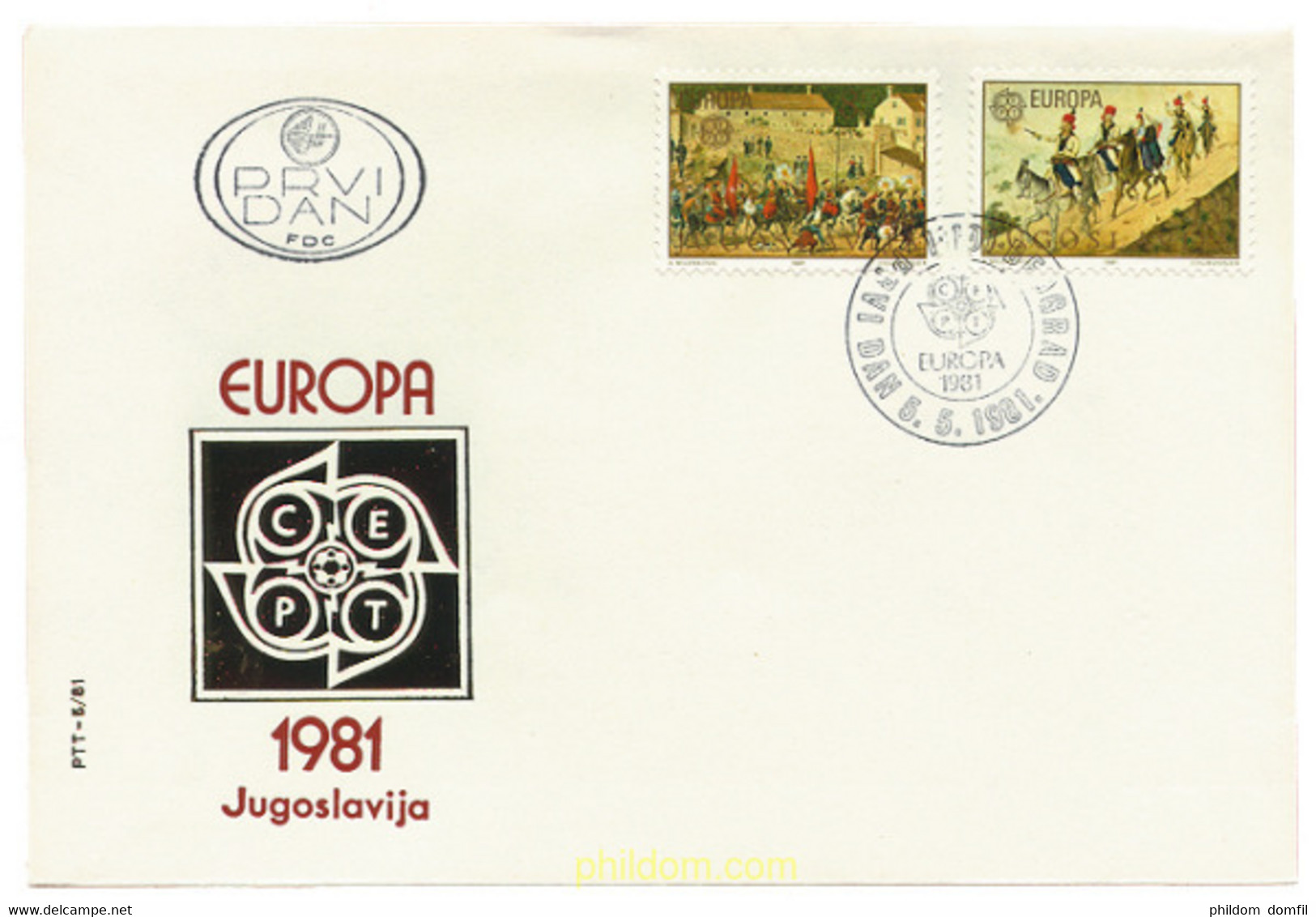 23926 MNH YUGOSLAVIA 1981 EUROPA CEPT. FOLCLORE - Colecciones & Series
