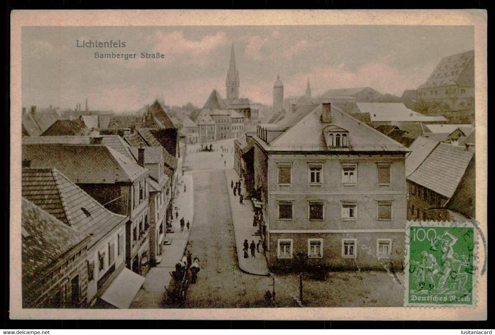 LICHTENFELS - Bamberger Strasse. ( Ed. Hans Brückner 17 18991) Carte Postale - Lichtenfels