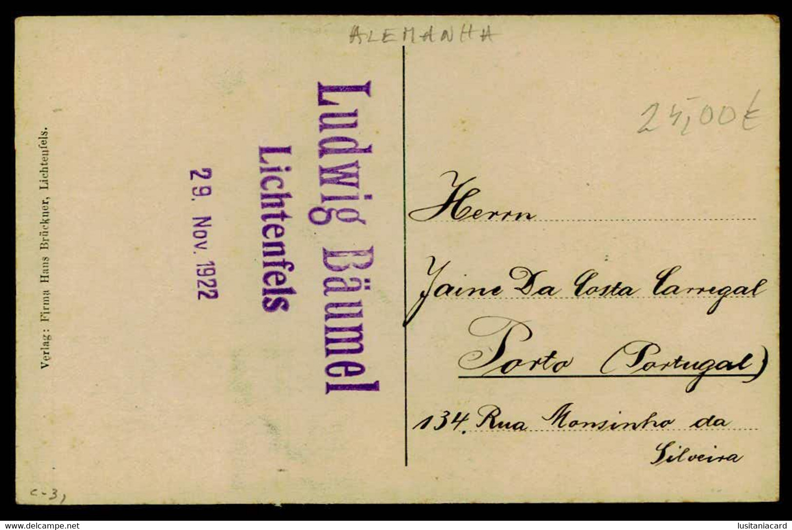 LICHTENFELS - Partie Am Main. ( Ed. Firma Hans Brückner) Carte Postale - Lichtenfels