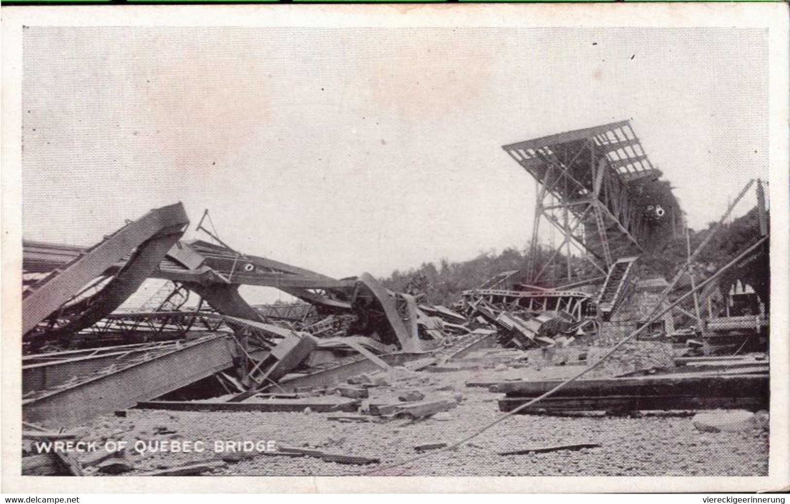 ! Old Postcard Quebec Bridge , Brücke, Pont, Kanada, Canada, 1907 - Québec - La Cité