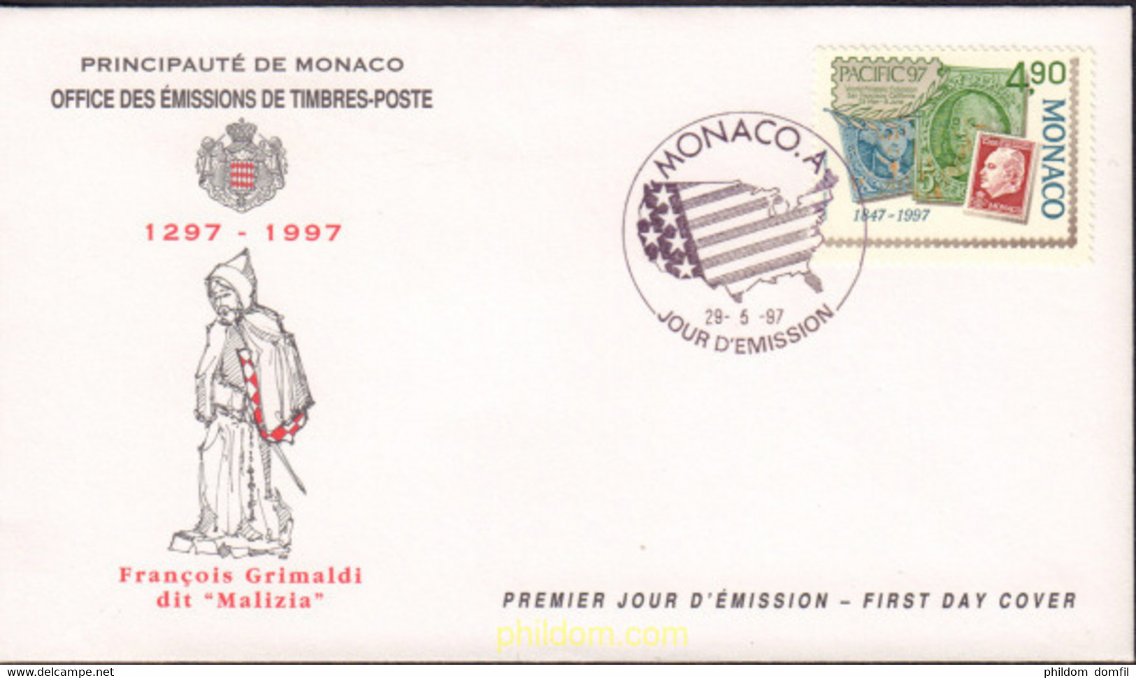 406693 MNH MONACO 1997 PACIFIC 97. EXPOSICION FILATELICA INTERNACIONAL - Sonstige & Ohne Zuordnung