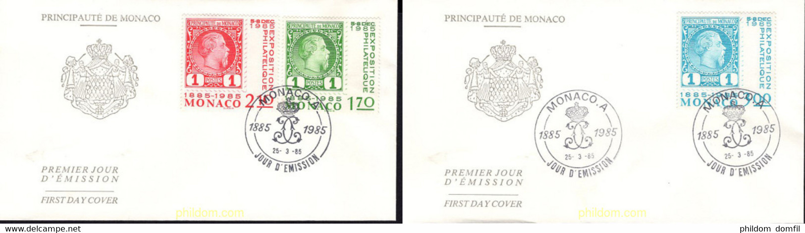 407883 MNH MONACO 1985 CENTENARIO DEL PRIMER SELLO DE MONACO - Andere & Zonder Classificatie