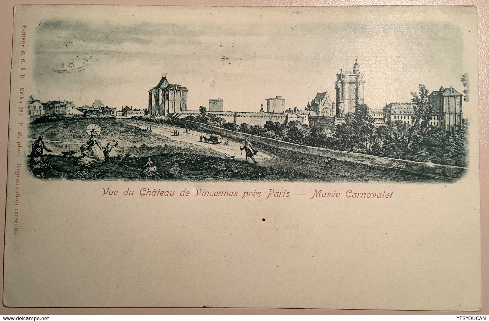 JEUX OLYMPIQUES: "PARIS EXPOSITION RAPP 7 AOUT 1900"=TIR OLYMPIQUE À VINCENNES (Olympic Games Shooting Sage - Sommer 1900: Paris