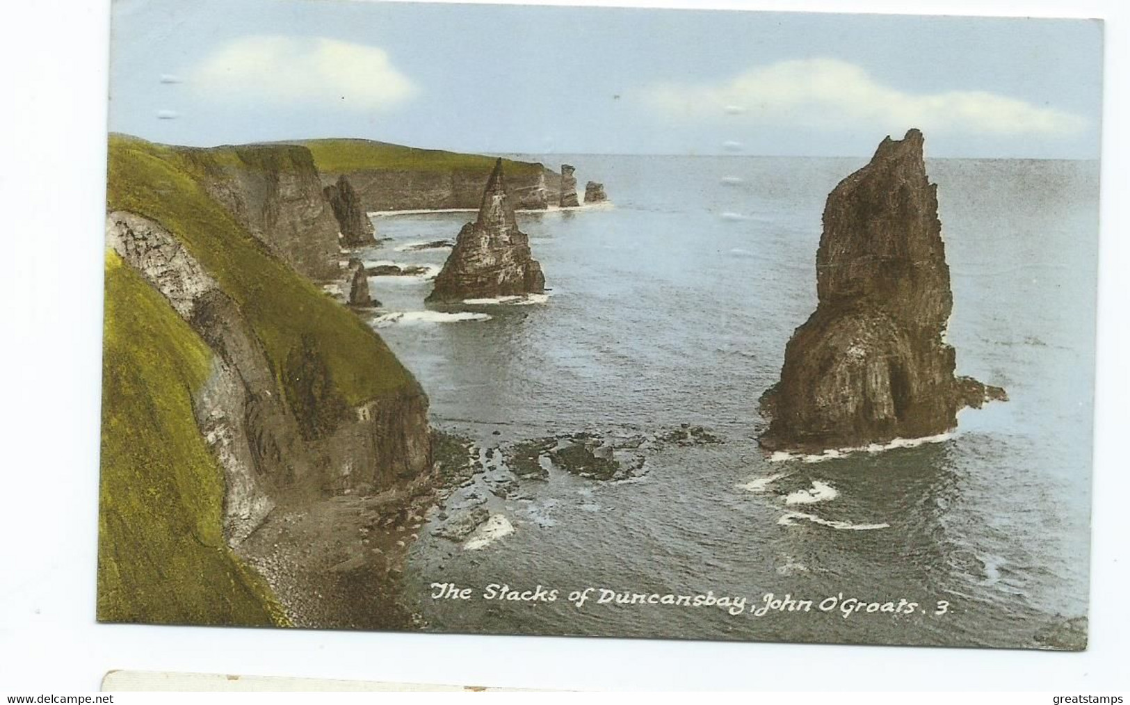 Scotland Postcard John O'groats The Stacks Of Duncan's Bay Posted 1968 - Caithness