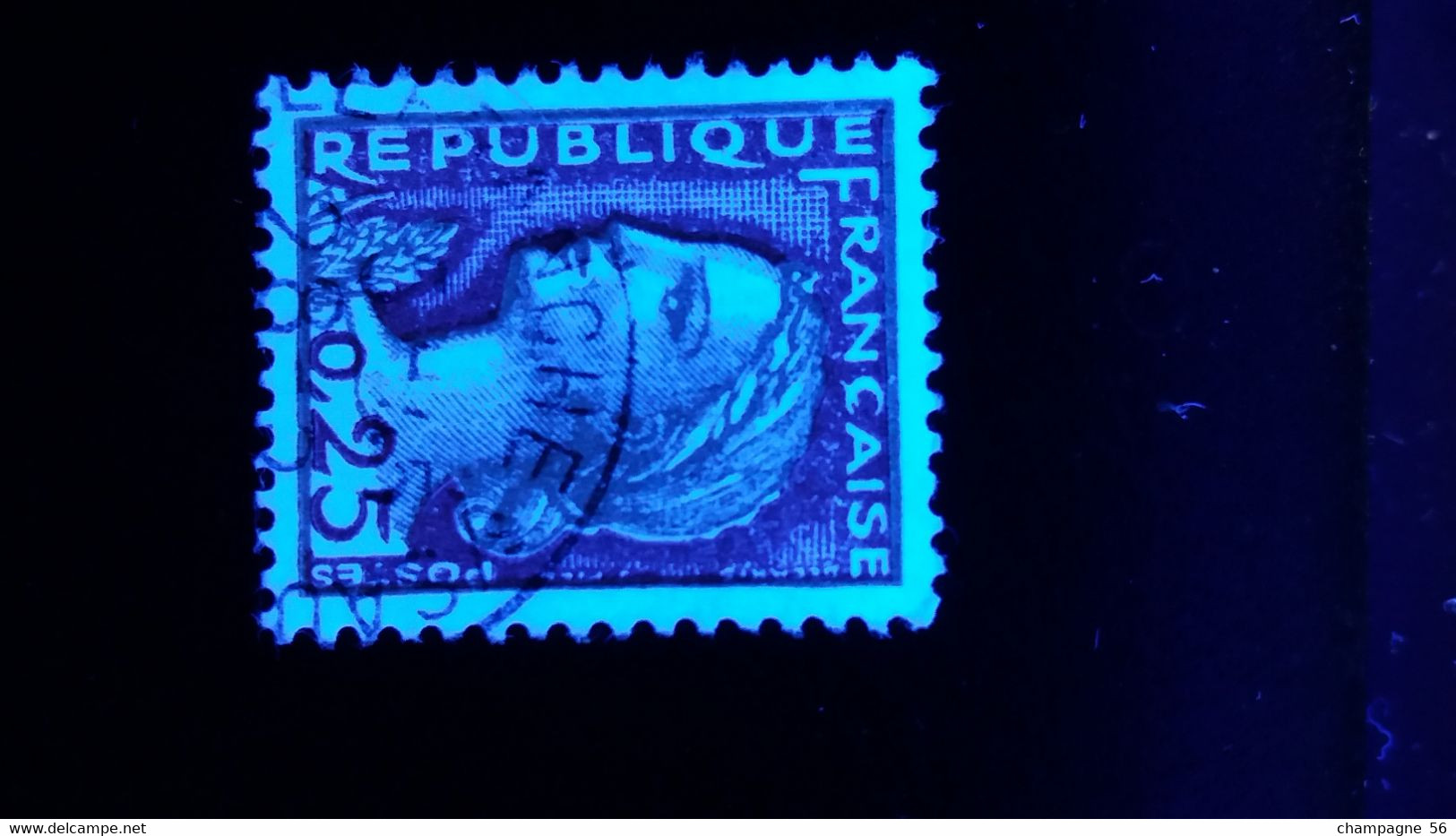 1960 N° 1263  OBLITERE CHIFFRE EPAIS  0,25  ( SCANNE 3 PAS A VENDRE - Used Stamps