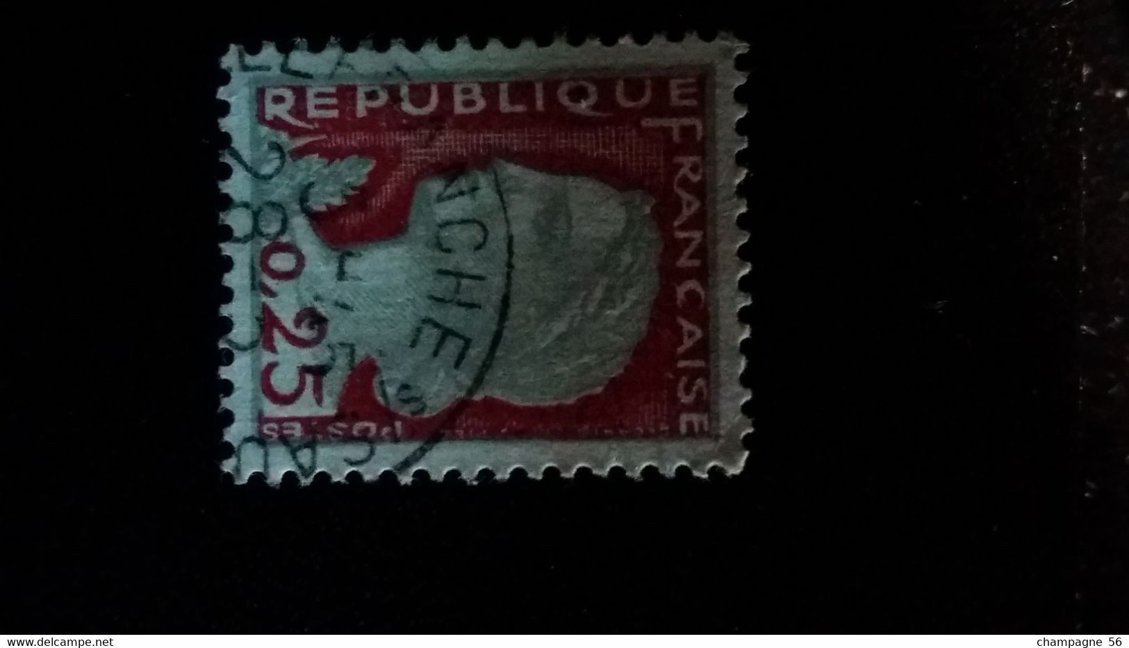 1960 N° 1263  OBLITERE CHIFFRE EPAIS  0,25  ( SCANNE 3 PAS A VENDRE - Used Stamps