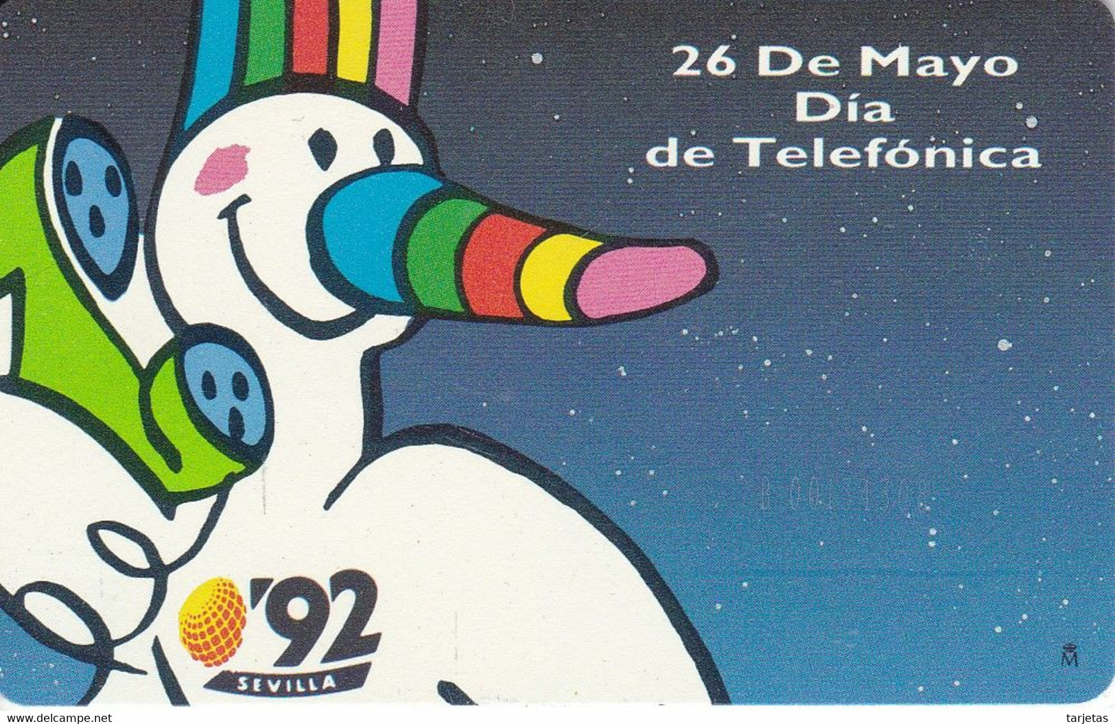 G-004 TARJETA DE ESPAÑA DE LA EXPO 92 DE SEVILLA (NUEVA-MINT) - Danke-Schön-Karten