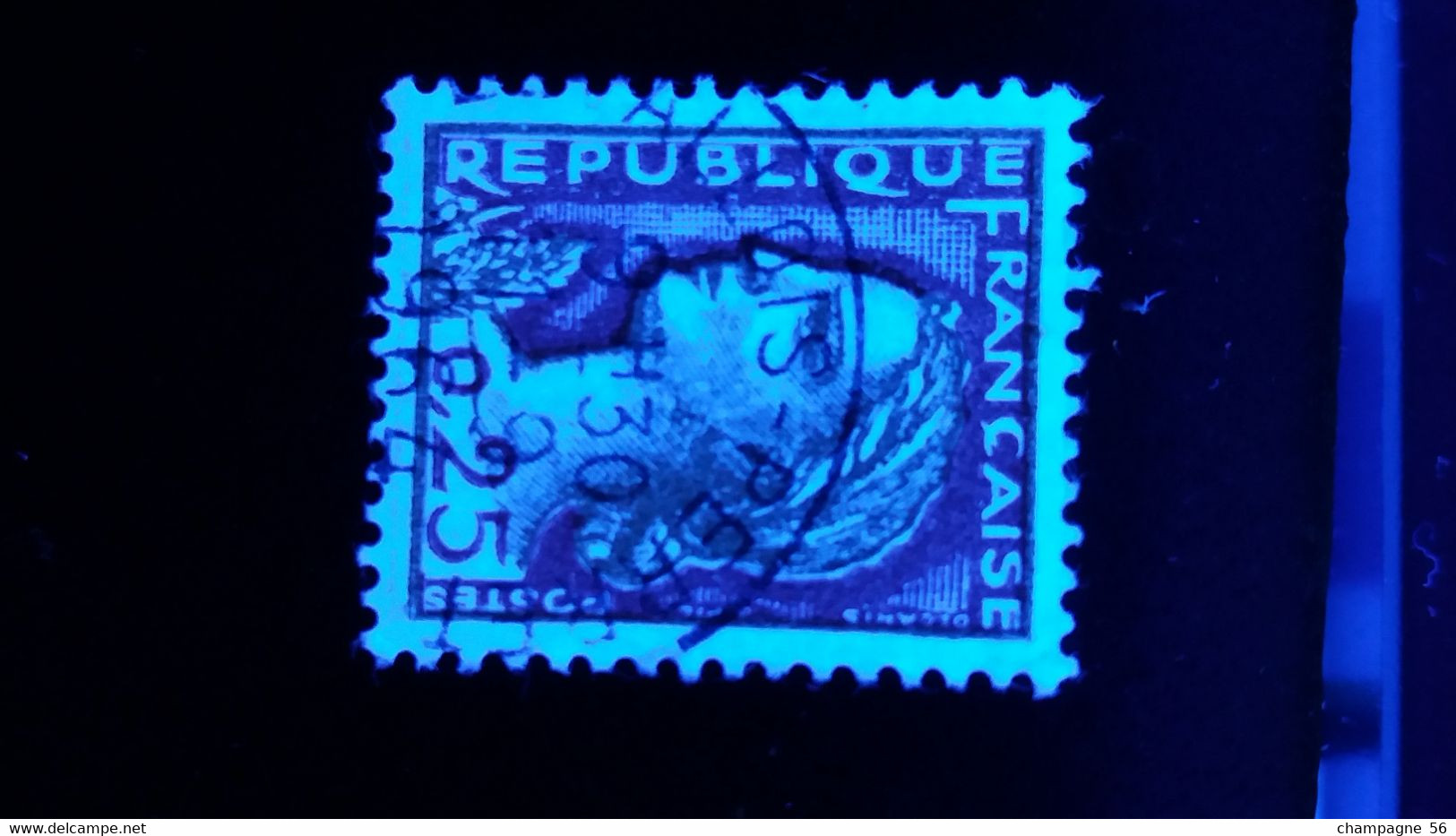 1960 N° 1263  OBLITERE  11.9.1964 COULEUR ROUGE DEPLACER DROITE ( SCANNE 3 PAS A VENDRE - Used Stamps