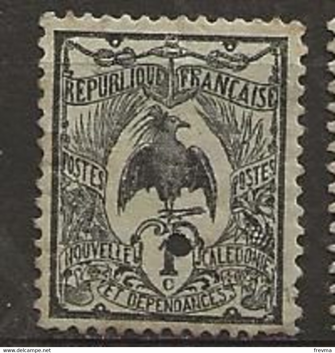 Timbres Nouvelles Caledonie Poinconné Neuf * - Oblitérés