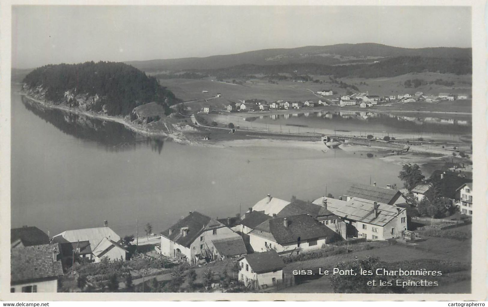 Switzerland Postcard Le Pont Les Charbonnieres Et Les Epincttes 1938 - Arbon