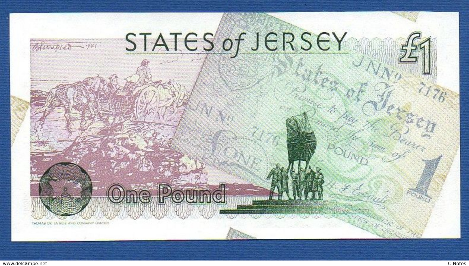 JERSEY - P.25– 1 POUND 1995 UNC, Serie LJ 019403 - "50th Anniversary Of Liberation" Commemorative Issue - Jersey