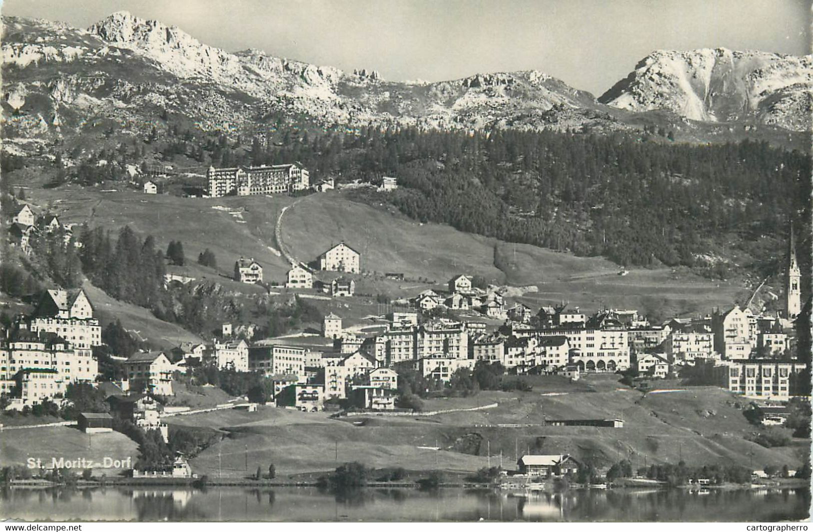 Switzerland Postcard St. Mortiz Dorf Coastal Town - Dorf