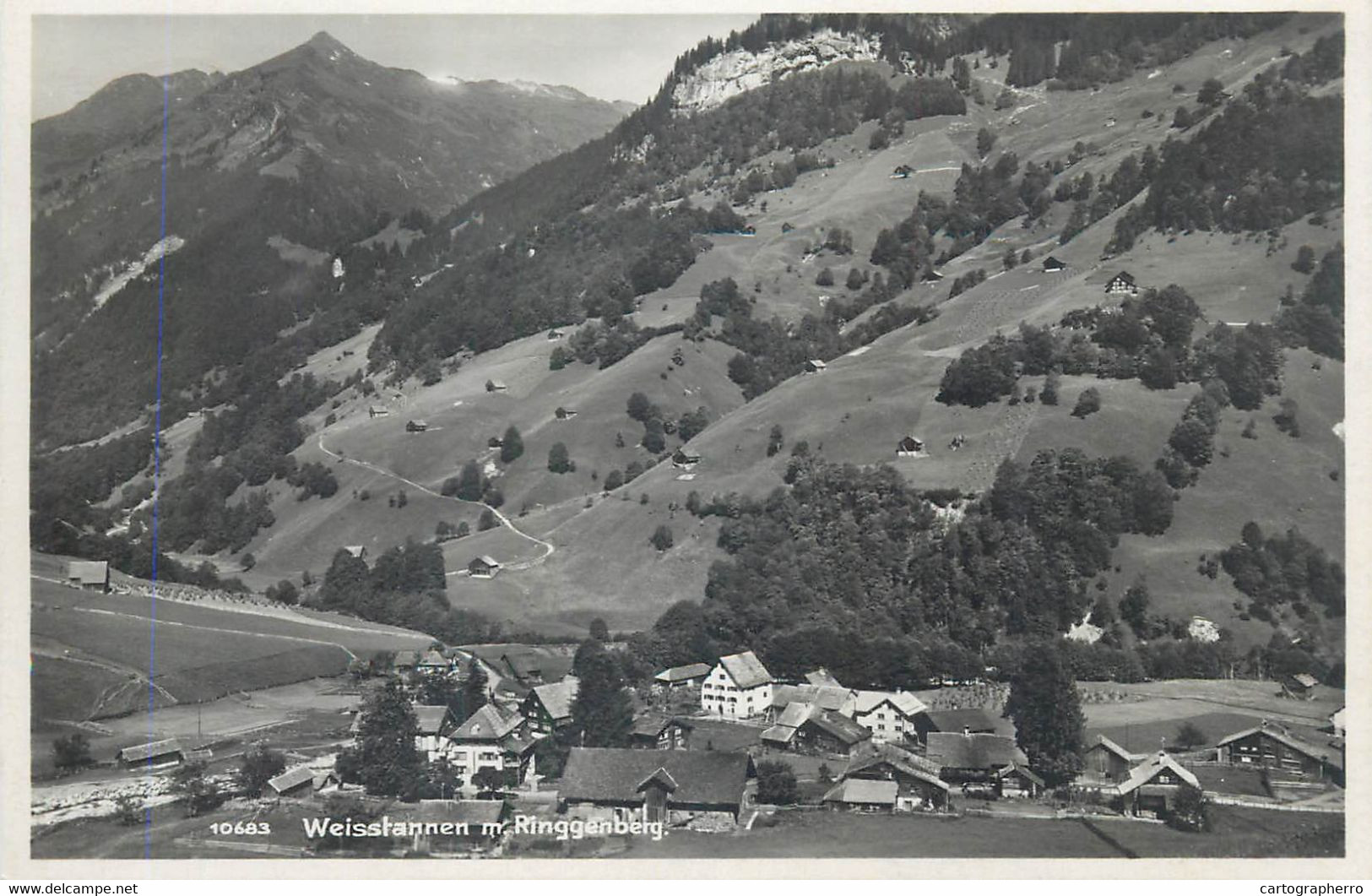 Switzerland Postcard Weisstannen M Ringgenberg Mountain Side - Ringgenberg