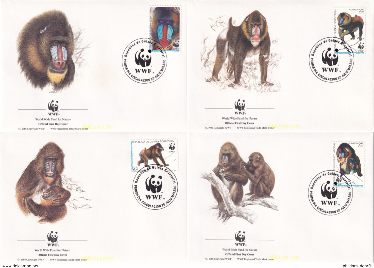 23149 MNH GUINEA ECUATORIAL 1991 MANDRIL - Schimpansen