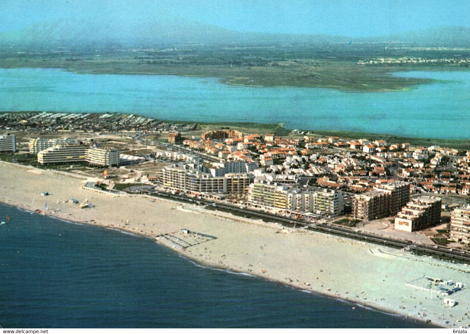 15020 CANET SAINT NAZAIRE EN ROUSSILLON Vue Aérienne Canet Sud Au Loin Le Massif Du Canigou    (Recto-verso) 66 - Canet En Roussillon